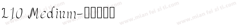 L10 Medium字体转换
